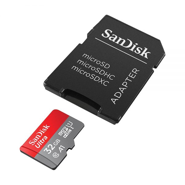 Sandisk Ultra Memory card 32GB MicroSDXC UHS-I + SD Adaptor