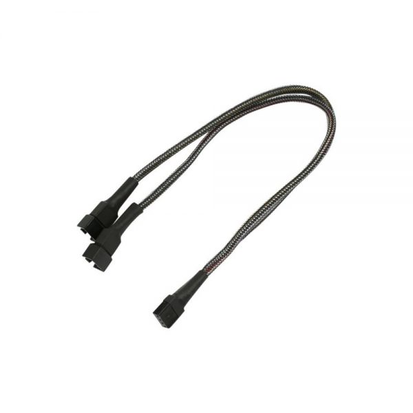 Nanoxia (196590-NXPWY30C) 4-pin PWM Y-Kabel carbon 30 cm