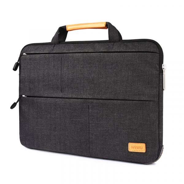 WIWU SMART STAND SLEEVE FOR 13.3" AIR MACBOOKS/LAPTOP BAG - BLACK