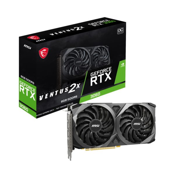 MSI GeForce RTX 3060 8GB GDDR6 Ventus 2X OC Graphics Card