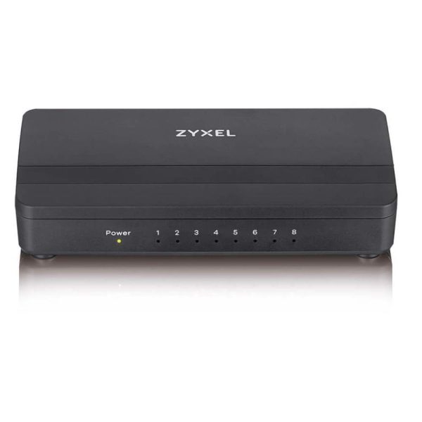 ZYXEL GS-108S V2 UNMANAGED GIGABIT ETHERNET (10/100/1000) BLACK