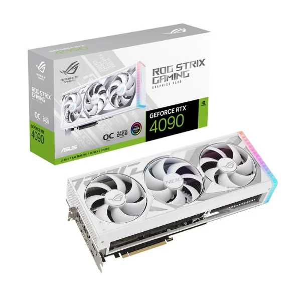 ASUS ROG Strix GeForce RTX™ 4090 24GB GDDR6X White OC Edition 90YV0ID2-M0NA00
